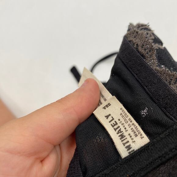 Free People black & gray lace unlined underwire bra - Picture 4 of 4
